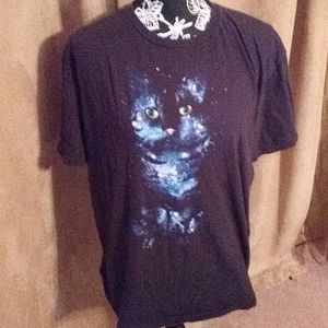 Hybrid Threads cat black t shirt XL